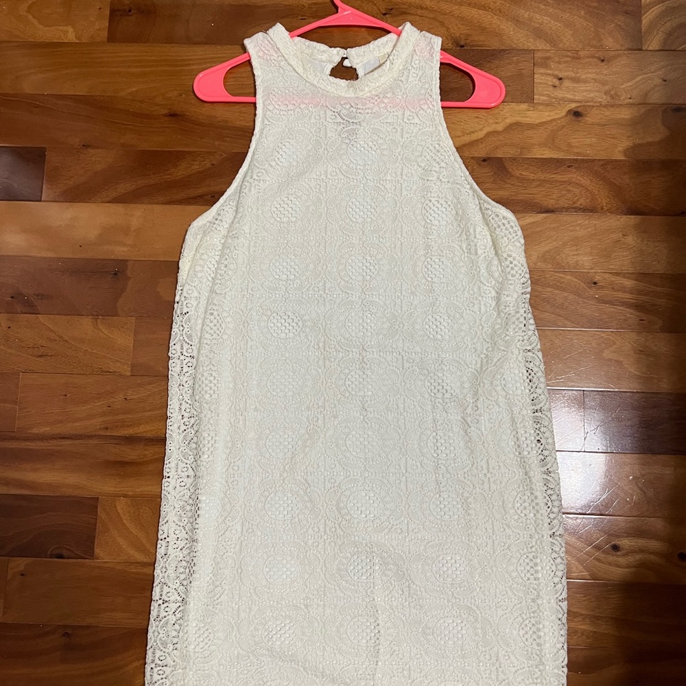 Francesca’s Cream Lace Dress
